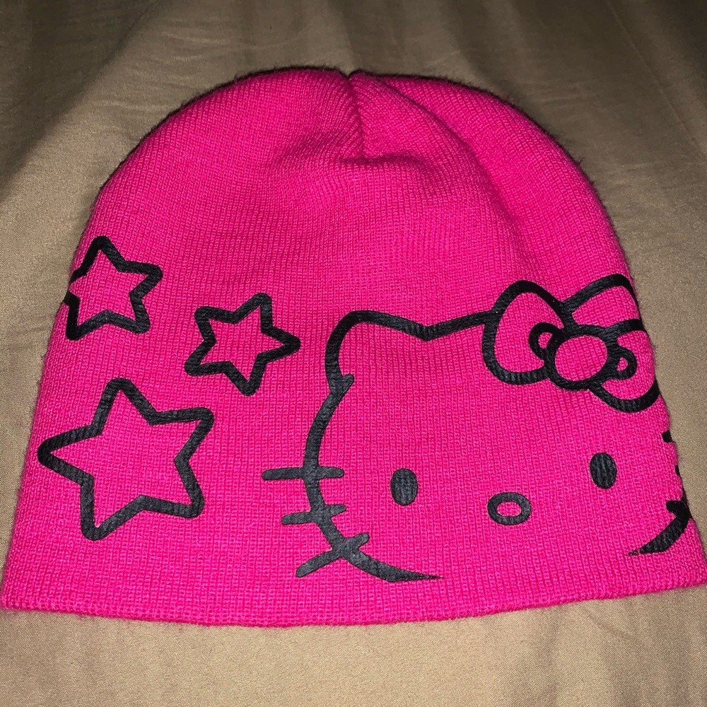 Hello kitty hot pink beanie